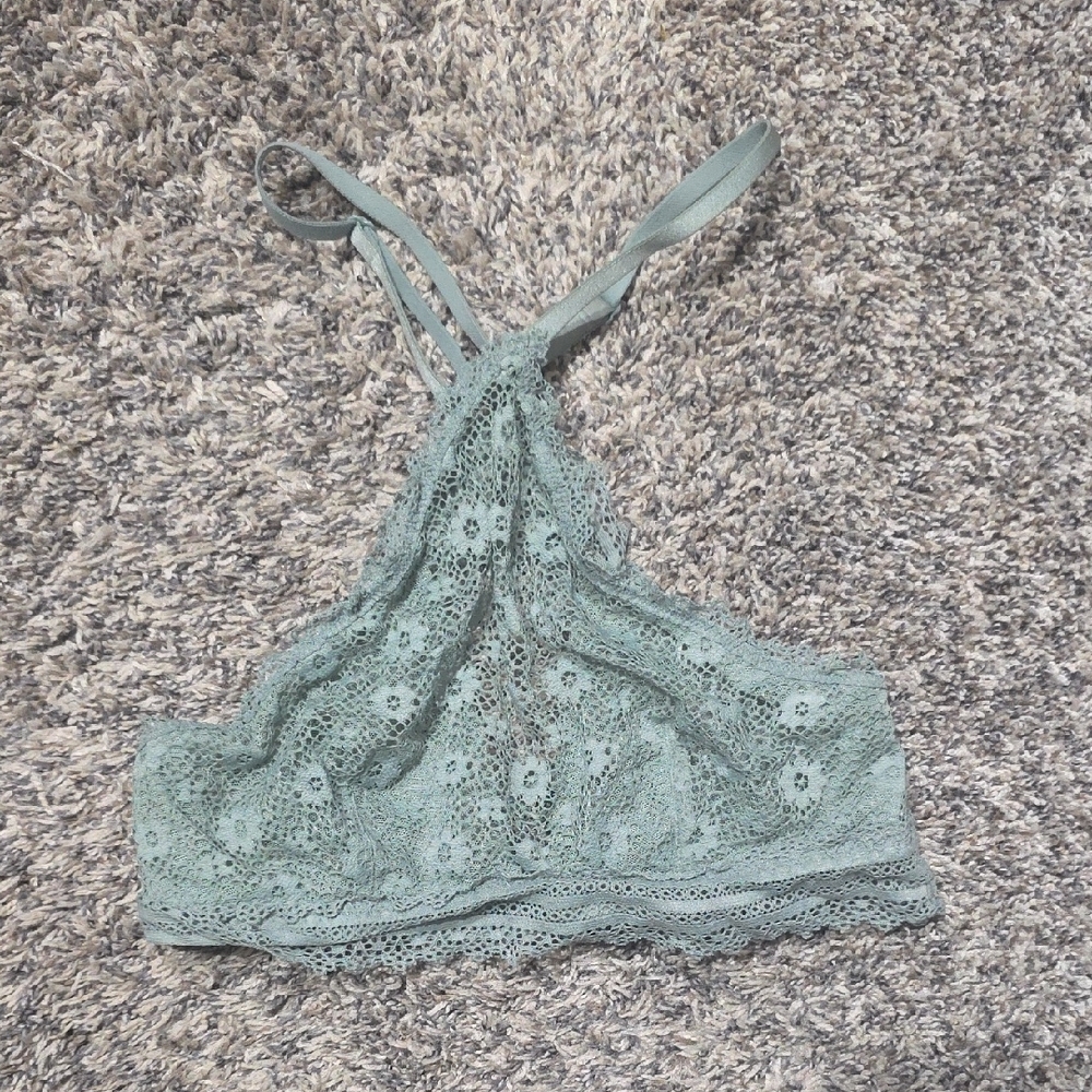 Victoria's Secret Lace Bralette in Soft Green